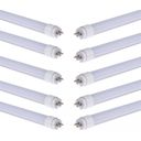 Ver imagem 1 de Lâmpada Tubular Led T8 18w 120cm Branco Frio Leitosa Kit 10