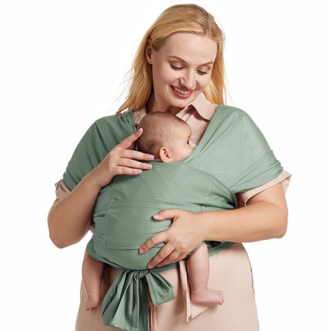Momcozy Canguru Ergonômico Ajustável Airmesh Plus (cinza Verde)