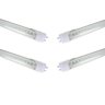 Lâmpada Tubular Led T8 18w 120cm Branco Frio Cristal Kit 4 - 1
