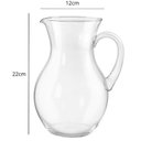 Ver imagem 3 de Jarra de Vidro Francês L'Hermitage com Bico Transparente 1,5L Água Saborizada Suco Mesa Posta