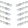 Lâmpada Tubular Led T8 18w 120cm Branco Frio Cristal Kit 10 - 1
