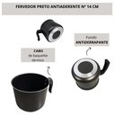 Ver imagem 2 de Canecão Antiaderente Fervedor Leiteira Caneco 14 Cm Teflon 1.600 Litros