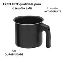 Ver imagem 4 de Canecão Antiaderente Fervedor Leiteira Caneco 14 Cm Teflon 1.600 Litros