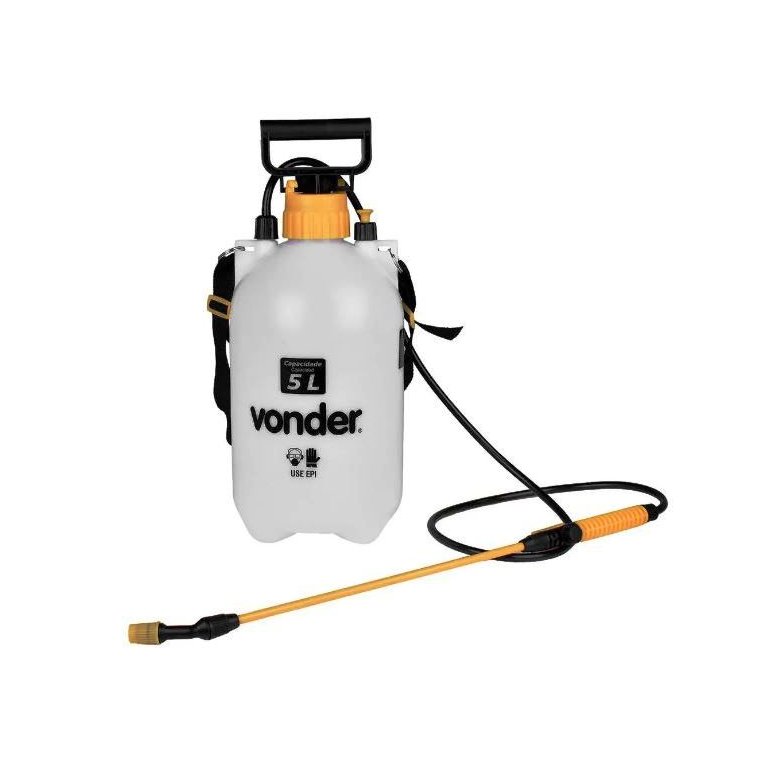 Pulverizador Borrifador Lateral 5 litros Compressão Manual Vonder