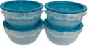 Ver imagem 1 de Tupperware Kit 4 Peças Super Mini Instant 400ml Azul Caribe