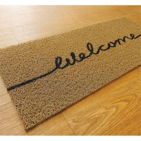Tapete 30x70cm Vinil Long Kapazi Welcome