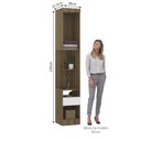 Ver imagem 2 de Mesa de Cabeceira Alta 38cm 1 Porta 1 Gaveta Paris Luciane
