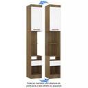 Ver imagem 3 de Mesa de Cabeceira Alta 38cm 1 Porta 1 Gaveta Paris Luciane