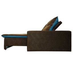 Sofá 4 Lugares Miró com Pillow 2.50M Retrátil e Reclinável Pena Chocolate com Azul - 5 Sofá 4 Lugares Miró com Pillow 2.50M Retrátil e Reclinável Pena Chocolate com Azul - 5