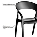 Ver imagem 2 de Kit 4 Cadeiras Glass Plus em Polipropileno - Kappesberg - Preto