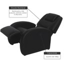 Ver imagem 3 de Poltrona Reclinável Civic 3 Posições - Corano Preto