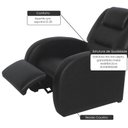 Ver imagem 2 de Poltrona Reclinável Civic 3 Posições - Corano Preto