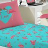 Jogo de Cama Portallar Solteiro Malha Estampado 2 Peças Joy Flamingos - 3