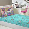 Jogo de Cama Portallar Solteiro Malha Estampado 2 Peças Joy Unicórnios - 1