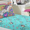 Jogo de Cama Portallar Solteiro Malha Estampado 2 Peças Joy Unicórnios - 2