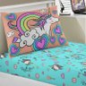Jogo de Cama Portallar Solteiro Malha Estampado 2 Peças Joy Unicórnios - 3