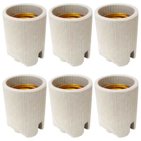 Bocal Soquete de Porcelana Borne Embutido E27 | Utilimix | 06 Un