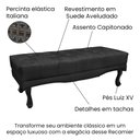 Ver imagem 5 de Cabeceira Cama Box Solteiro 90cm e Recamier Vicenza Suede Preto S04 - D'Rossi