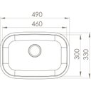 Ver imagem 2 de Cuba Inox Cozinha Embutir N1 460x300mm Prof. 150mm - Alto Brilho - Debacco