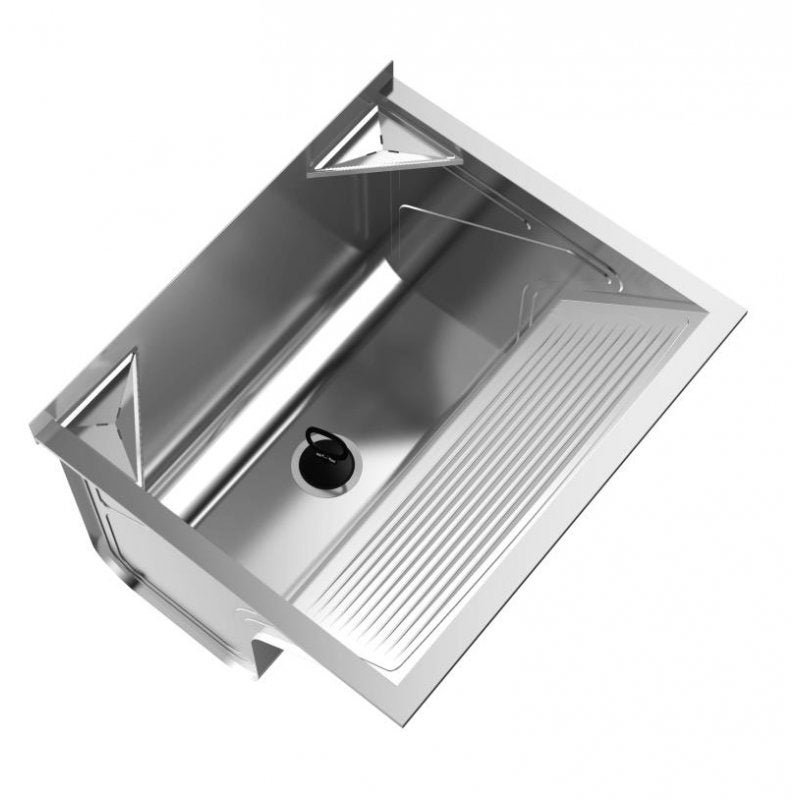 Menor preço em Tanque Aço Inox Avulso Mini com Suporte 506x438x294mm - 32Lt