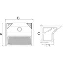 Ver imagem 3 de Tanque Aço Inox Avulso Mini com Suporte 506x438x294mm - 32lt