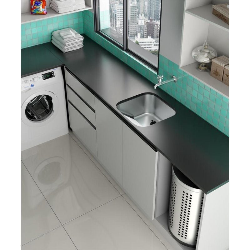 Tanque Sobrepor Aço Inox 400x395x220mm - Acetinado - 25Lt - 5