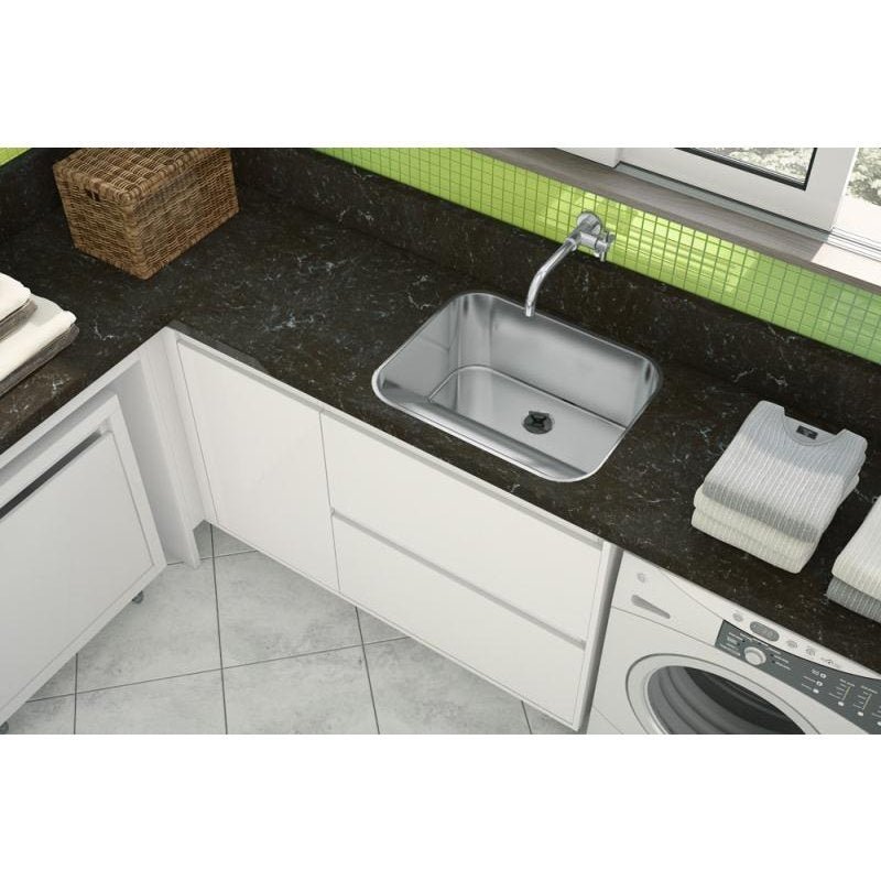 Tanque Sobrepor Aço Inox 400x395x220mm - Acetinado - 25Lt - 4