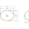 Cuba Lavabo Oval Inox 400x300x110 mm - Polido - Debacco - 3