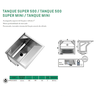 Tanque Aço Inox 500 SUPER com Suporte 506x608x434mm - 68Lt - 3