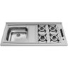 Fogão Pia Cozinha 1200x560 C3-135 - 4 Bocas Direito - 2