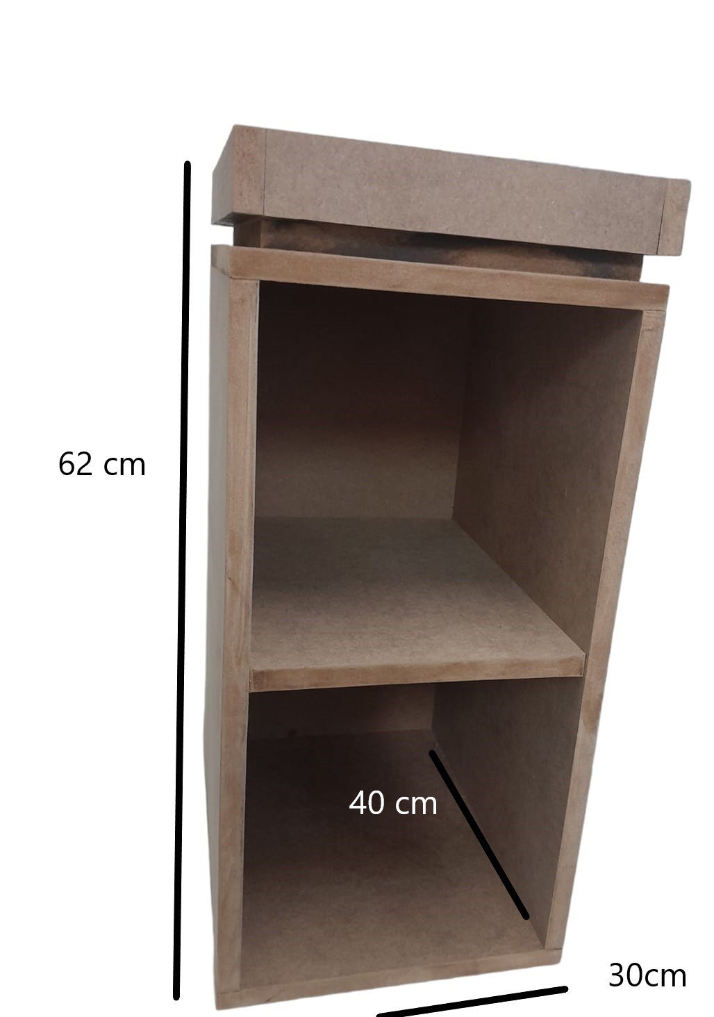 Mesa de Cabeceira Lateral Natural em mdf - 2