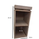 Ver imagem 2 de Mesa de Cabeceira Lateral Natural em mdf