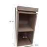 Mesa de Cabeceira Lateral Natural em mdf - 2