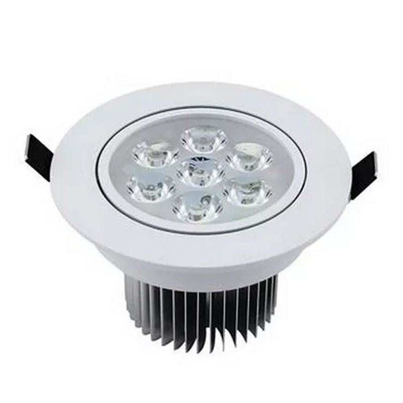 Spot Dicróica LED Direcional 7W Branco Quente Redondo Kit 10 - 3