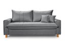 Ver imagem 1 de Sofa Living com Bau Multiuso 3 Lugares Linho Pes em Madeira: Cinza