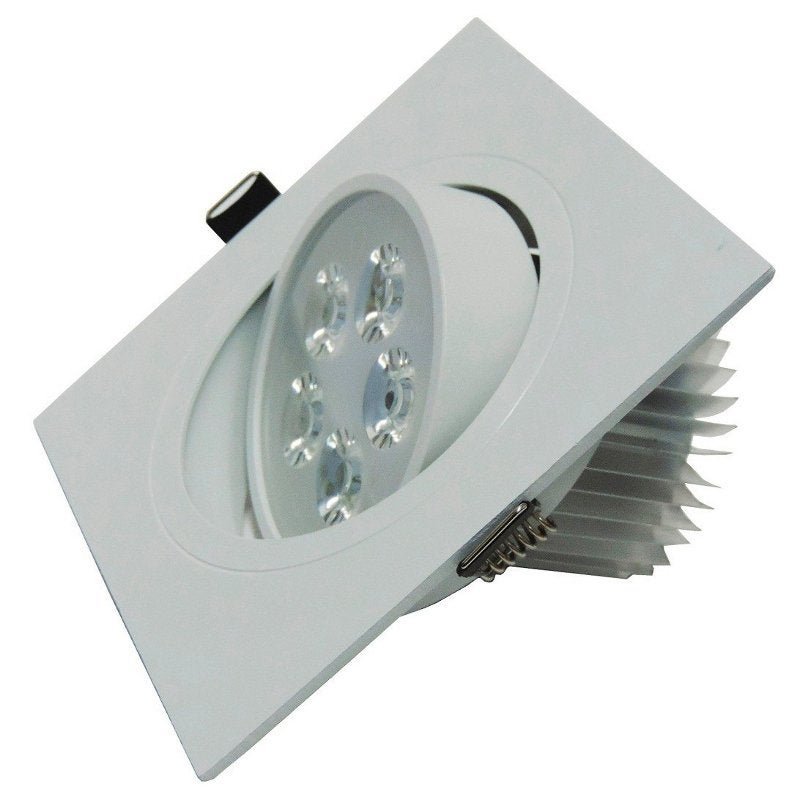 Spot Dicróica LED Direcional 5W Branco Quente Quadrado Kit 2 - 4