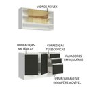 Ver imagem 5 de Armário de Cozinha Compacta 120cm Branco/Preto Glamy Madesa 02