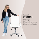 Ver imagem 7 de Cadeira de Escritório Alta Esteirinha Corino Base Rodizio 3301