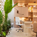 Ver imagem 2 de Cadeira de Escritório Alta Esteirinha Corino Base Rodizio 3301