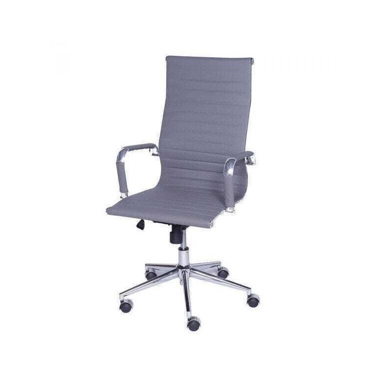 Cadeira de Escritório Alta Esteirinha Corino Base Rodizio 3301