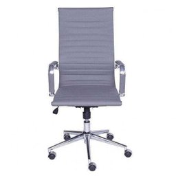 Cadeira de Escritório Alta Esteirinha Corino Base Rodizio 3301 - 3
