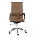 Ver imagem 2 de Cadeira de Escritório Alta Esteirinha Corino Base Rodizio 3301