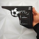 Ver imagem 3 de Mãos Francesas Ornamentada 20cm Campo de Futebol Aço Preto Zarg