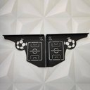 Ver imagem 5 de Mãos Francesas Ornamentada 20cm Campo de Futebol Aço Preto Zarg