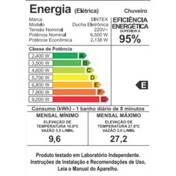 Ducha Eletronica 220v 7000w Sintex De265 - 8