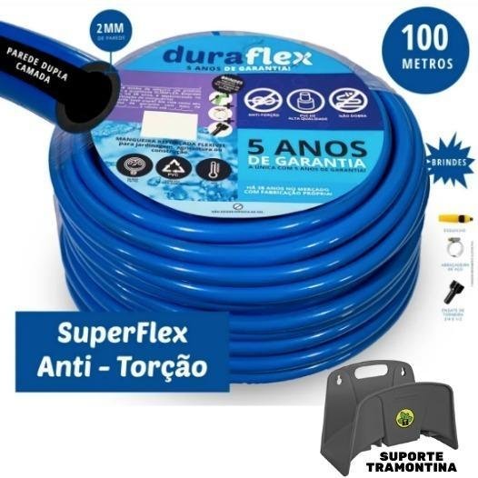 Mangueira de Jardim 100 Metros Duraflex - Garantia + Suporte - 1