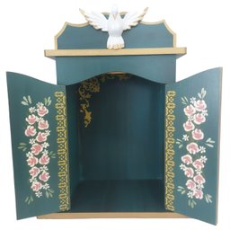 Oratório Capela com Porta para Imagens de até 20cm Azul - Coleção Ouro Preto - 2