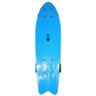 Skate Mini Longboard Pequeno Truck de Ferro Azul Retro Abec 7 - 1
