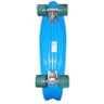Skate Mini Longboard Pequeno Truck de Ferro Azul Retro Abec 7 - 2
