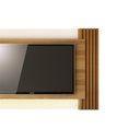 Ver imagem 2 de Estante P- Sala até 42 Pol Pl3004-ra2003 Ripado C- 2 Gavetas 115x150cm Natural-off White - Tecno
